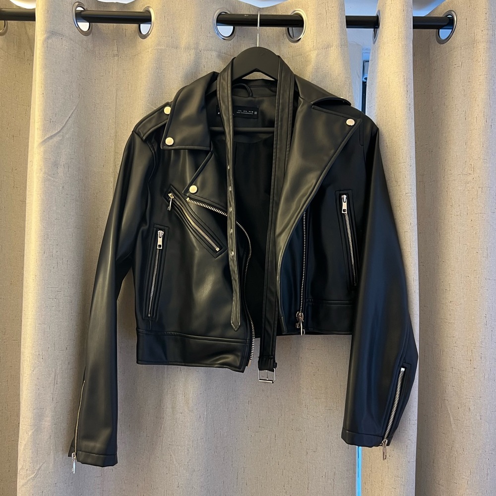 Faux learher Zara jacket